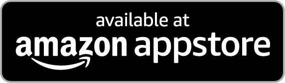 Amazon Appstore button in black with white letters